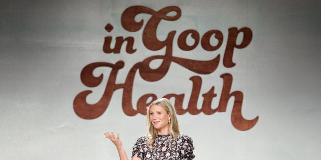 Gwyneth Paltrow speaks onstage at the In Goop Health Summit on June 9 in Culver City, California.