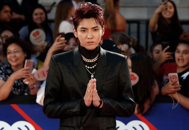 Kris Wu arrives at the iHeartRadio MuchMusic Video Awards in Toronto on Sunday.