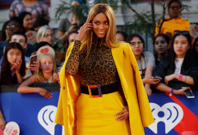 Tyra Banks arrives at the iHeartRadio MuchMusic Video Awards in Toronto on Sunday.