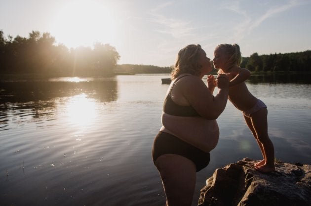 A mother and her daughter pose for a photo as part of A Mother's Beauty photo series.