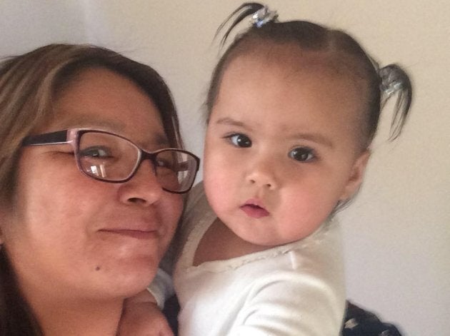 Sherry Mendowegan poses for a photo with her daughter, Isabelle.