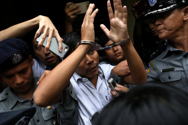 Reuters journalist Kyaw Soe Oo in Yangon, Myanmar on September 3, 2018.