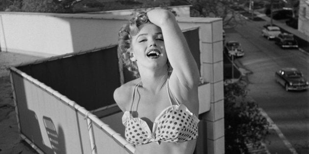 American actress Marilyn Monroe (1926 - 1962) posing on a rooftop circa 1951. (Photo by Archive Photos/Getty Images)