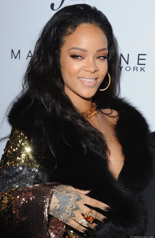 Rihanna Narrowly Avoids Wardrobe Malfunction In Moschino Dress