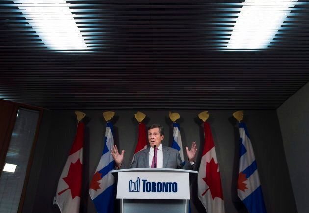 Toronto Mayor John Tory asked Ottawa to consider a nationwide ban on handguns.