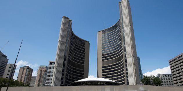 Toronto City Hall is pictured on July 29, 2018.