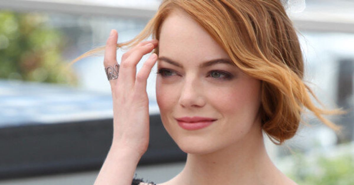 Emma Stone Rocks Black Lace Mini Dress At Cannes 2015 | HuffPost Style