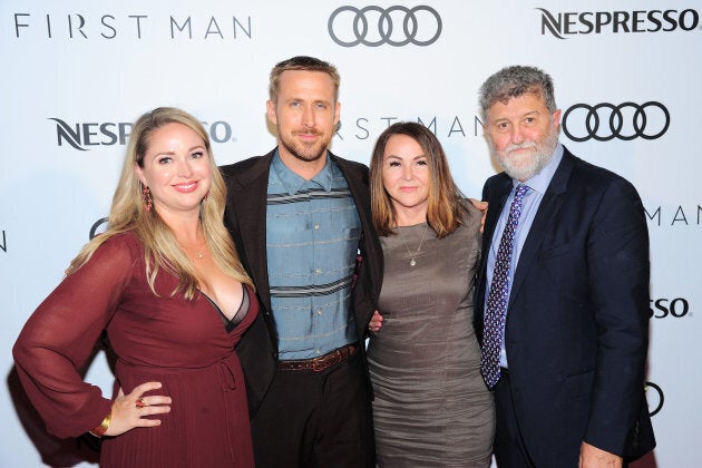 Ryan Gosling and his family at the 'First Man' after-party co-hosted by Nespresso and Audi Canada.