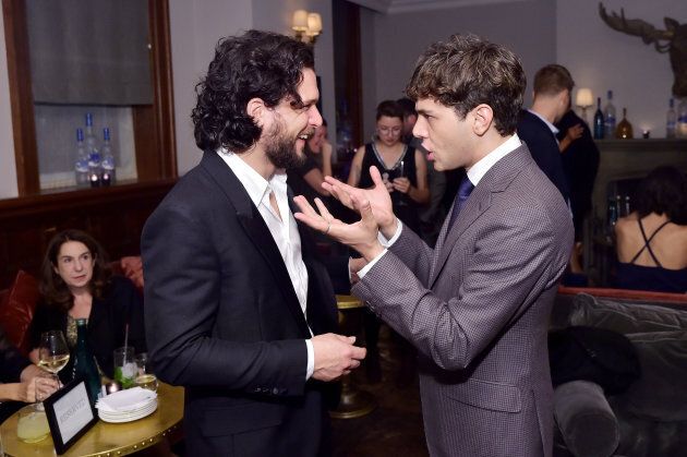 Kit Harington and Xavier Dolan at "The Death and Life of John F. Donovan" premiere party in Toronto.