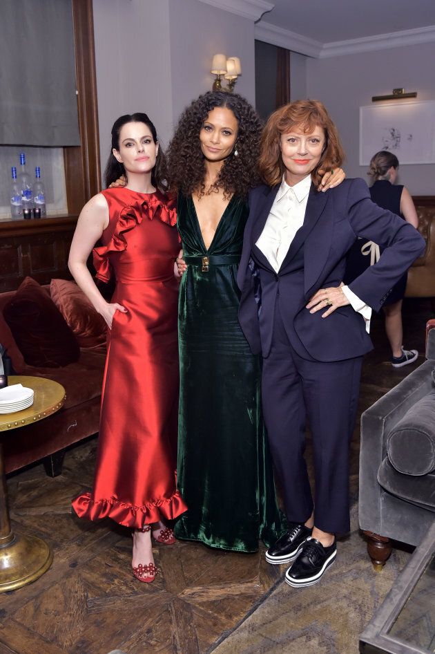The movie's stars Emily Hampshire, Thandie Newton and Susan Sarandon at "The Death and Life of John F. Donovan" premiere party hosted by Grey Goose vodka and Soho House.