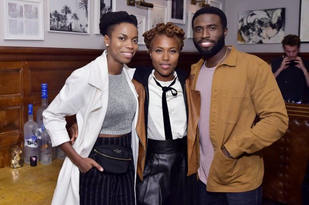 Sasheer Zamata, DeWanda Wise and Y'lan Noel at "The Death and Life of John F. Donovan" premiere party hosted by Grey Goose vodka and Soho House.