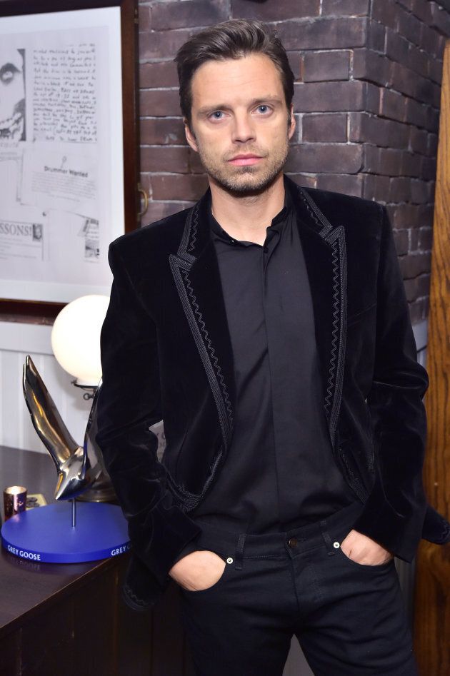 Sebastian Stan at the 'Destroyer' cast dinner hosted by Grey Goose vodka and Soho House.