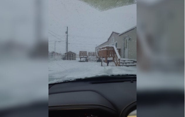 Tyler Sallis captured this image of a blanket of snow in Grande Prairie, Alta. on Sept. 12, 2018.