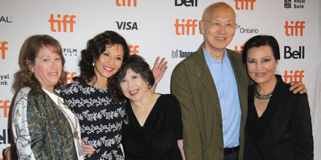 Heidi Levitt, Tamlyn Tomita, Tsai Chin, director Wayne Wang and Kieu Chinh at the anniversary screening of 'The Joy Luck Club' at the Toronto International Film Festival on Thursday.