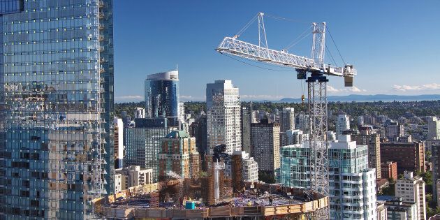 A high-rise building under construction in downtown Vancouver. Some experts say Canada's policymakers have successfully engineered a soft landing for the country's housing market.