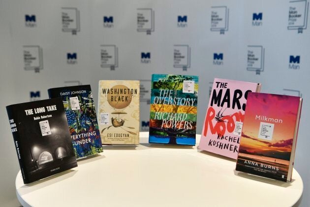 The six books nominated for the 2018 Man Booker Prize.