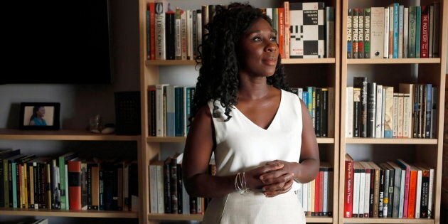 Canadian novelist Esi Edugyan is photographed at home in Victoria, B.C., on Aug. 27, 2018.