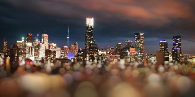 A tilt-shift image of central Toronto. A new forecast says the city's real estate market will return to rapid growth, thanks to a boom in tech jobs.