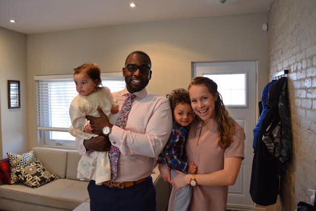 Kareem and Emily Morant with their kids.