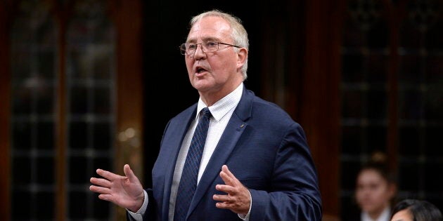 Minister of Border Security and Organized Crime Reduction Bill Blair rises in the House of Commons on Parliament Hill in Ottawa on Sept. 24, 2018.