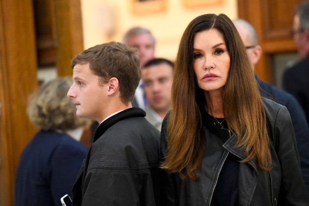 Janice Dickinson, reality TV star and supermodel, in the courtroom for Bill Cosby's sexual assault trial in Norristown, Pennsylvania on Sept. 25, 2018.