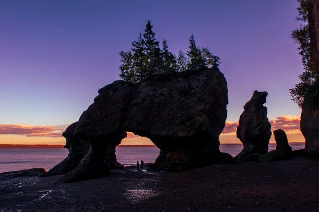 Hopewell Rocks in Hopewell Cape, New Brunswick.