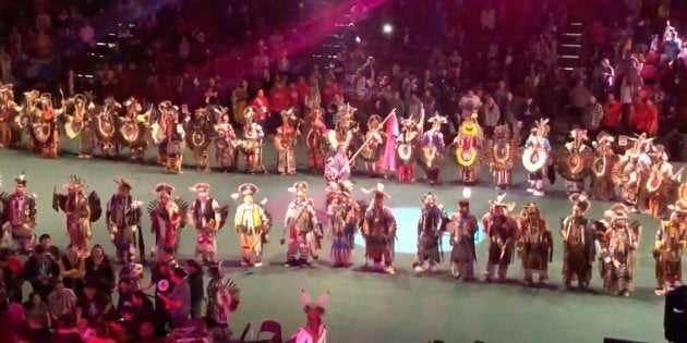 Powwow dancers take to the floor in Edmonton, in a powerful tribute to missing and murdered Indigenous women and girls.