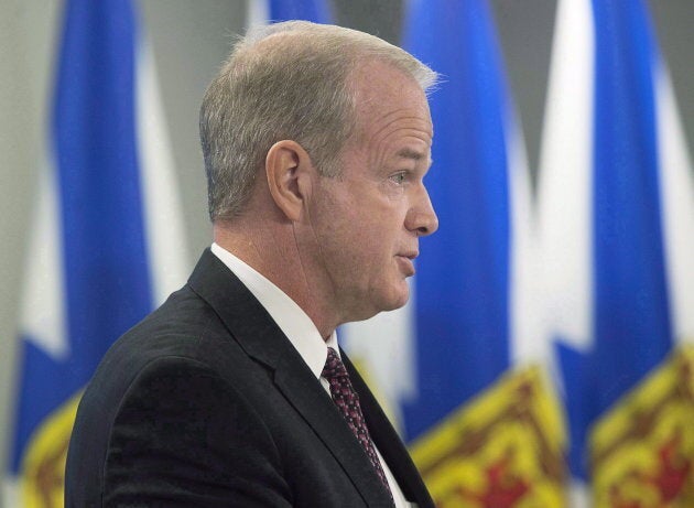 Nova Scotia Justice Minister Mark Furey speaks at a news conference in Halifax on Thursday, Dec. 7, 2017. Nova Scotia has introduced a law that prohibits the use of conversion therapy with LGBTQ youth. The bill to ban conversion therapy, a practice that attempts to change people's sexual orientation, outlaws people "in positions of trust or authority" from attempting the practice for youth under 16.