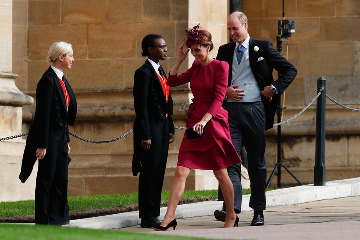 Prince William opted for a long waistcoat.