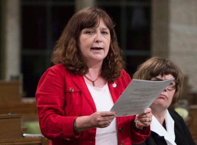 NDP MP Marjolaine Boutin-Sweet rises in the House of Commons in Ottawa on June 3, 2016.