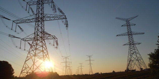 Transmission lines north of Hanover, Ont., Aug. 16, 2011.