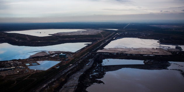 The Syncrude Canada Ltd. Aurora North mine is seen in this aerial photograph taken above the Athabasca oil sands near Fort McMurray, Alberta, Canada.