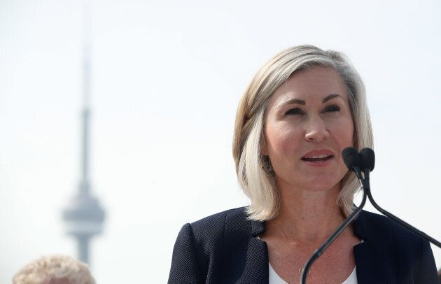 TORONTO, ON- AUGUST 7 - Toronto Mayoral candidate Jennifer Keesmaat making her first policy announcement, on housing and her pledge to introduce 100,000 affordable units in 10 years. in Toronto. August 7, 2018. (Steve Russell/Toronto Star via Getty Images)