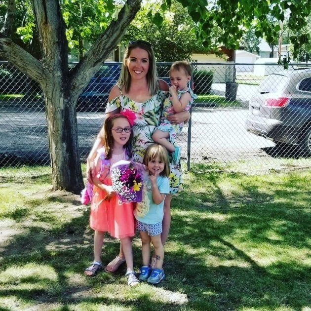 Reiber, shown with her three children, wishes there were better options for women hospitalized for postpartum depression.