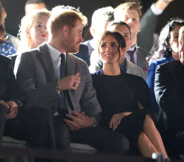 The Duke And Duchess Of Sussex at the Invictus Games Opening Ceremony at the Sydney Opera House on Saturday.