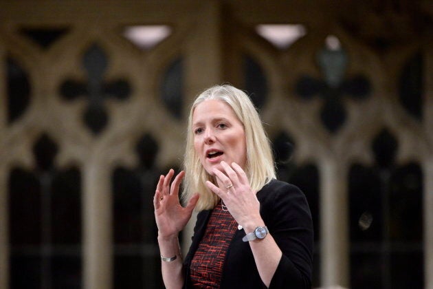 Environment Minister Catherine McKenna speaks in the House of Commons on Parliament Hill on Oct. 19, 2018.