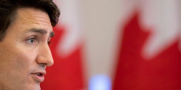 Prime Minister Justin Trudeau attends a meeting of the Youth Council in Toronto on Oct. 19, 2018.