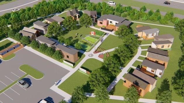 A visualization of what the completed Homes for Heroes project will look like.