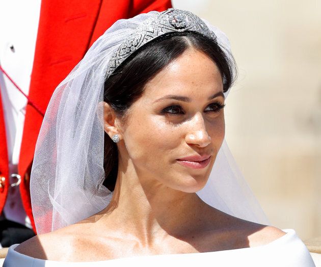 Meghan Markle stunned with her minimal makeup look on her wedding day.