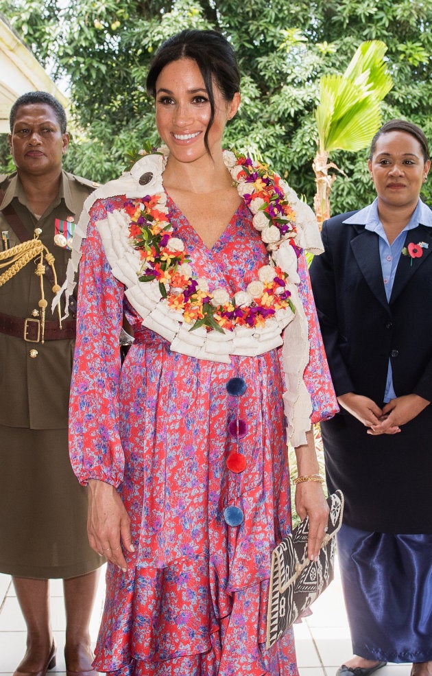 The duchess was glowing at the morning tea reception.