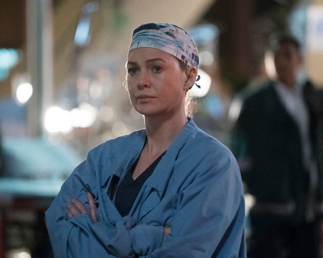 Ellen Pompeo as Dr. Meredith Grey on "Grey's Anatomy."