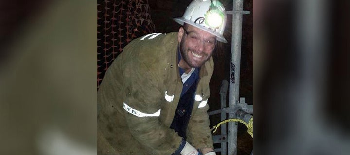 Mickey O'Brien is shown on the job at Vale's Copper Cliff mine.