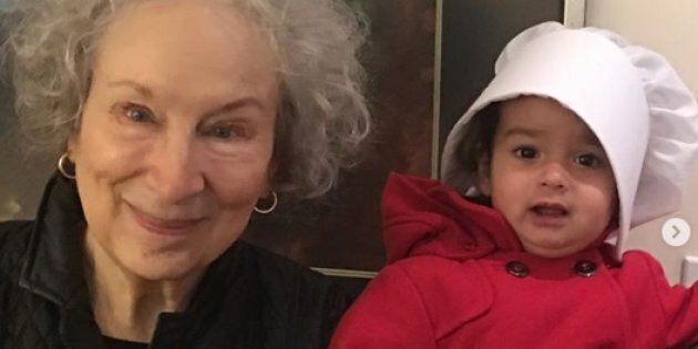 Margaret Atwood with Madeleine Kassam.