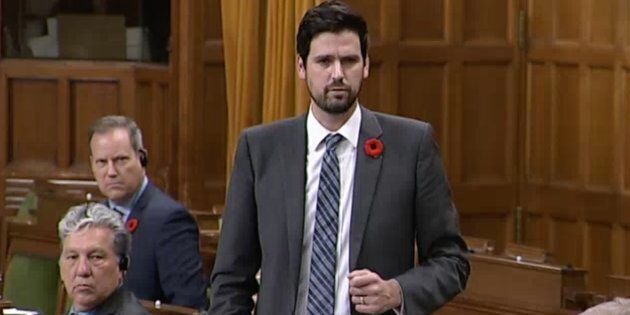 Sean Fraser, parliamentary secretary to the minister of environment and climate change, speaks in the House of Commons on Nov. 2, 2018.