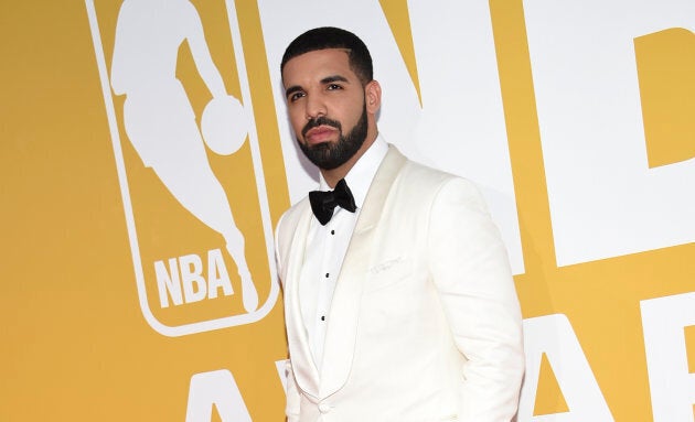 Drake arrives at the NBA Awards at Basketball City at Pier 36 on June 26, 2017, in New York.