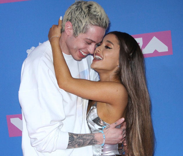 Ariana Grande and Pete Davidson in the good old days, at the 2018 MTV Video Music Awards in New York.