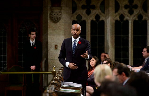 Minister of Immigration, Refugees and Citizenship Ahmed Hussen during question period in the House of Commons on Parliament Hill in Ottawa, Nov. 2, 2018.