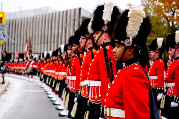 A 2017 Remembrance Day ceremony in Toronto.