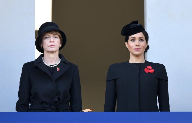 Elke Budenbender and Meghan, Duchess of Sussex.