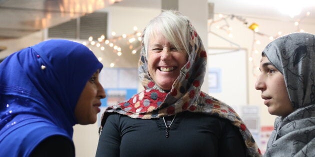 Visitors at the Newmarket Islamic Centre in Newmarket, Ont. on Nov. 10, 2018.